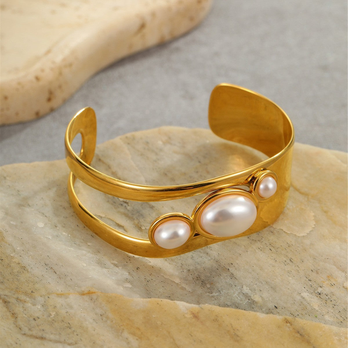 Stainless Steel Open Wide Bracelet