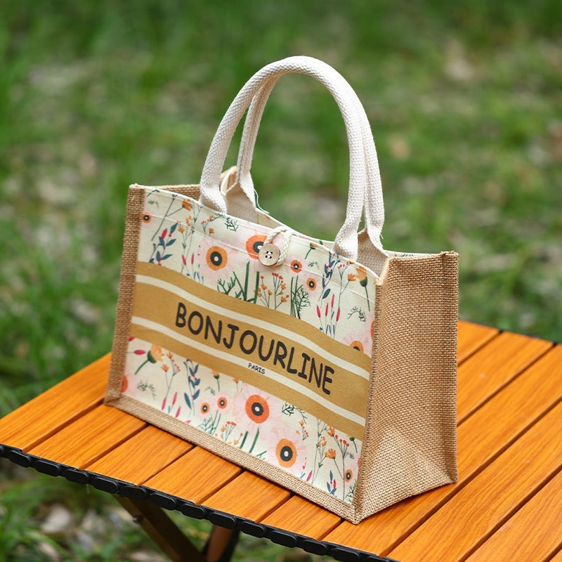 Fashion Personalized Tote Linen Bag Women