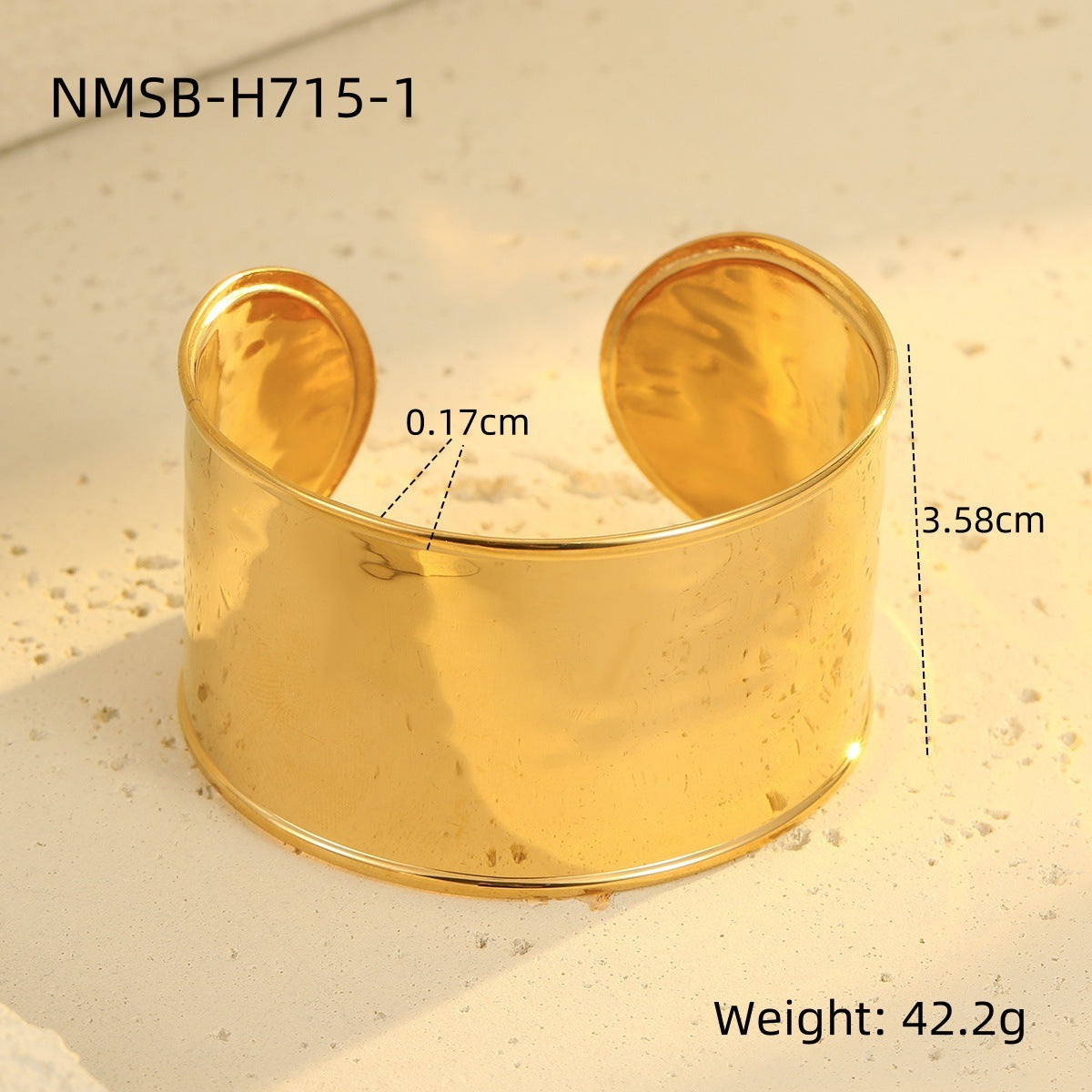 Stainless Steel Open Wide Bracelet