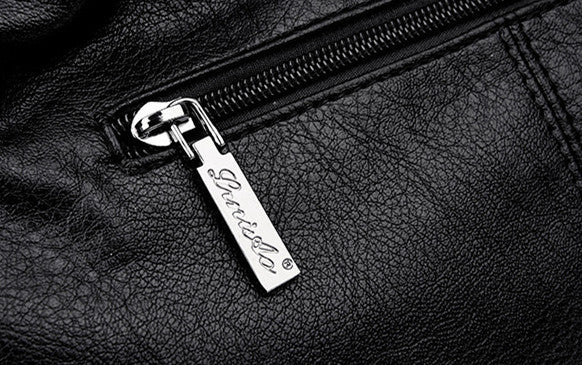 Lightweight Splicing Soft Leather Large Capacity Fashionable Mother Bag