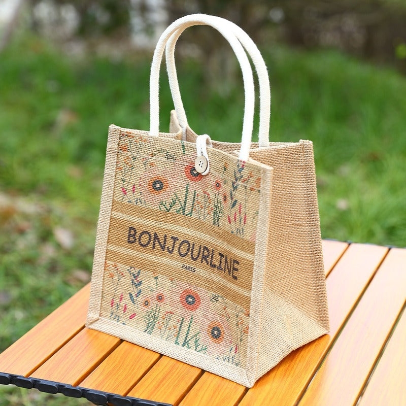 Fashion Personalized Tote Linen Bag Women
