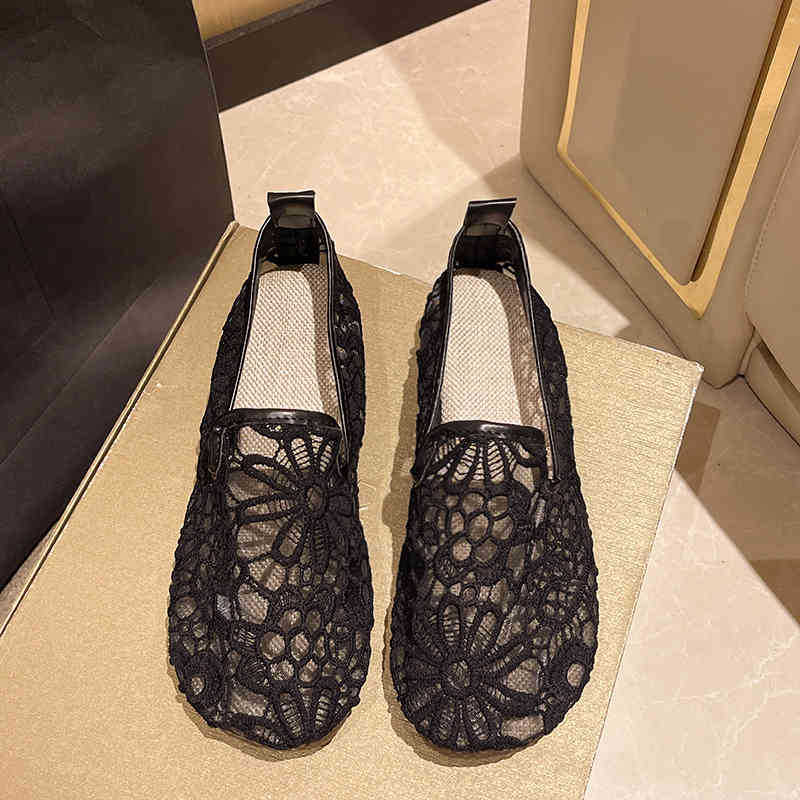 Women's Breathable Mesh Beef Tendon Soft Bottom Non-slip Cloth Shoes
