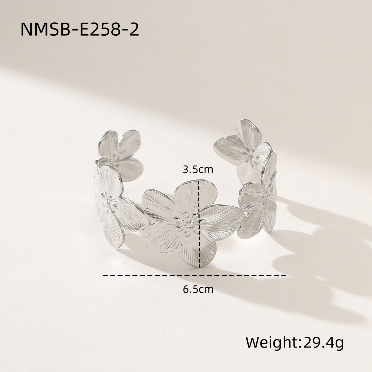 Stainless Steel Open Wide Bracelet