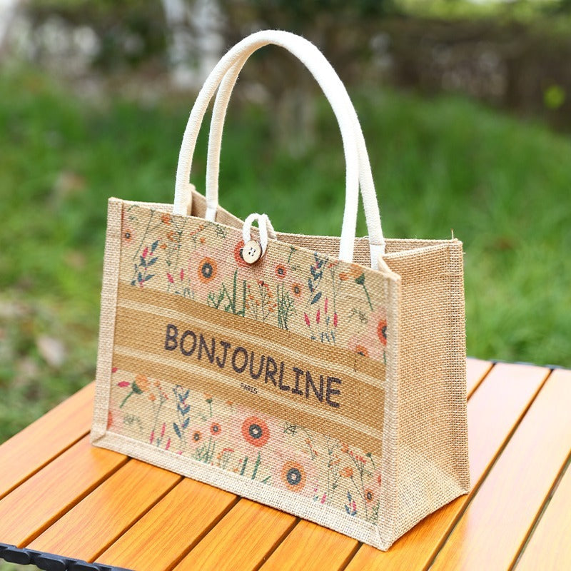Fashion Personalized Tote Linen Bag Women
