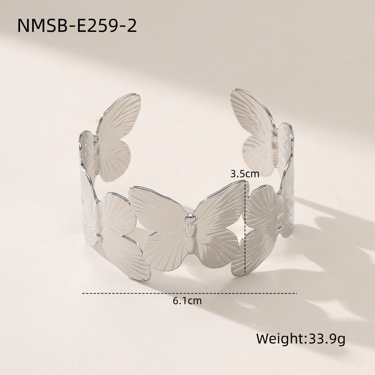 Stainless Steel Open Wide Bracelet