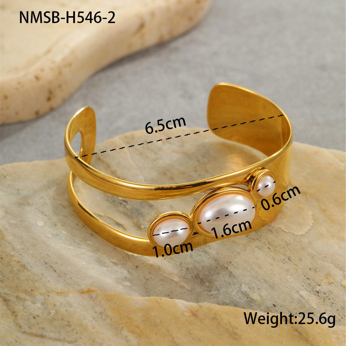 Stainless Steel Open Wide Bracelet