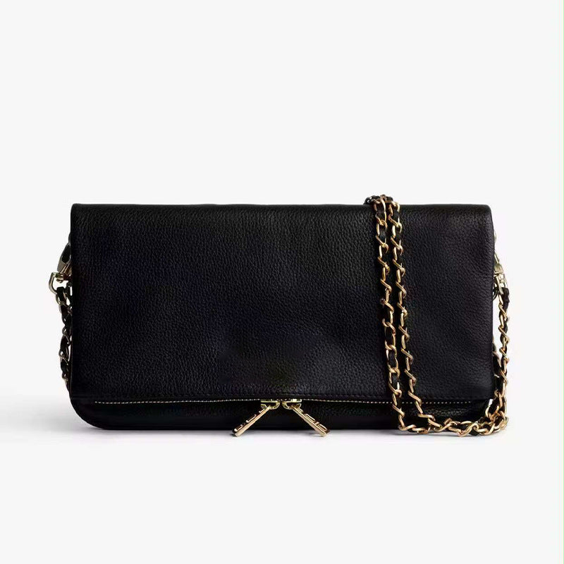Fashion Chain Folding Clutch Women's Shoulder Messenger Bag