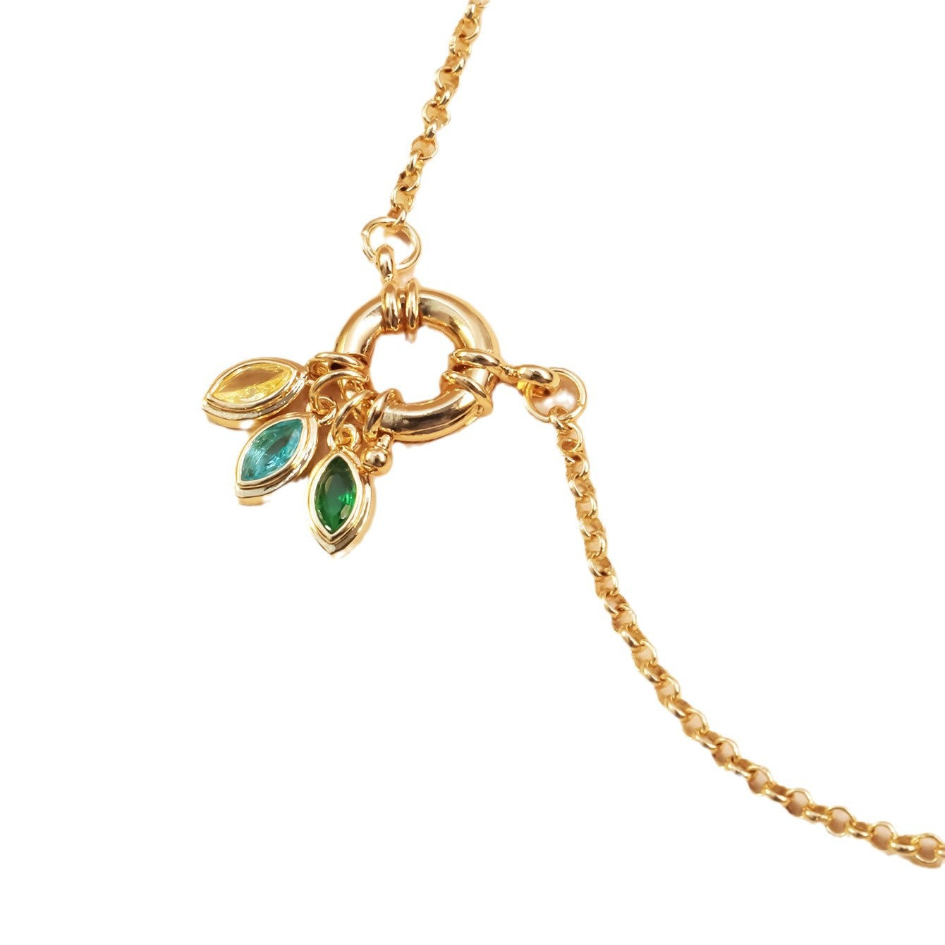 European And American Color Birthstone Pendant