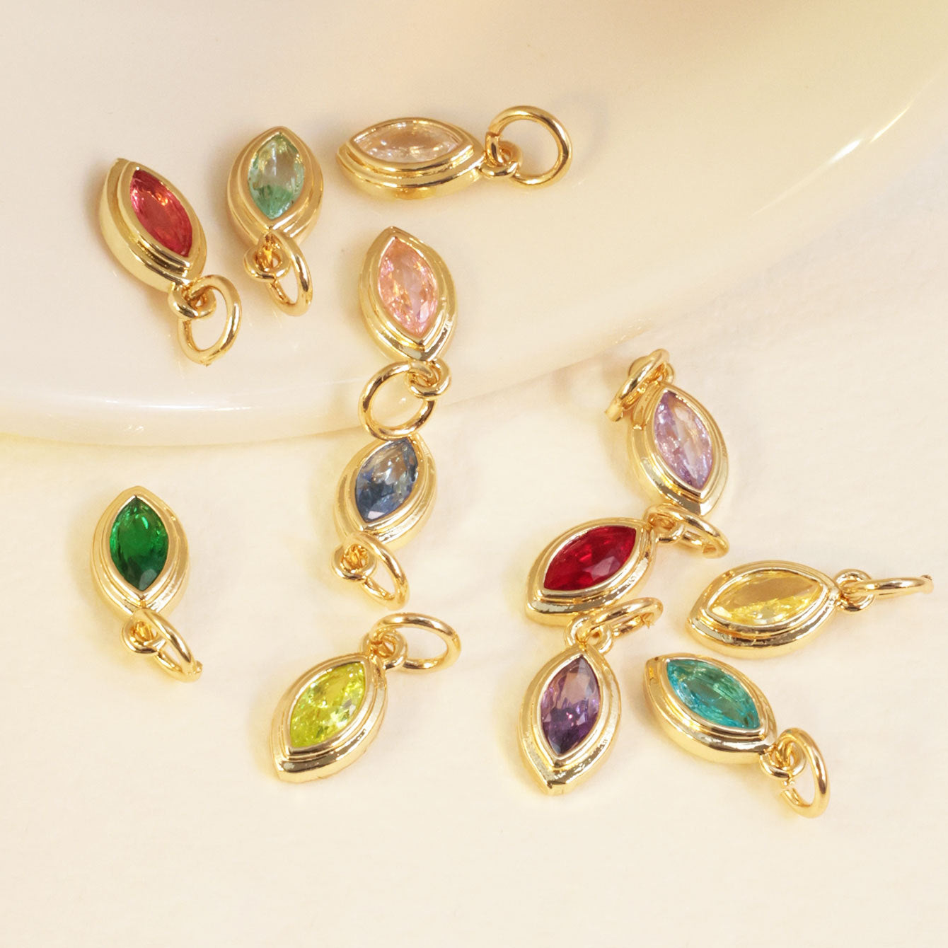 European And American Color Birthstone Pendant