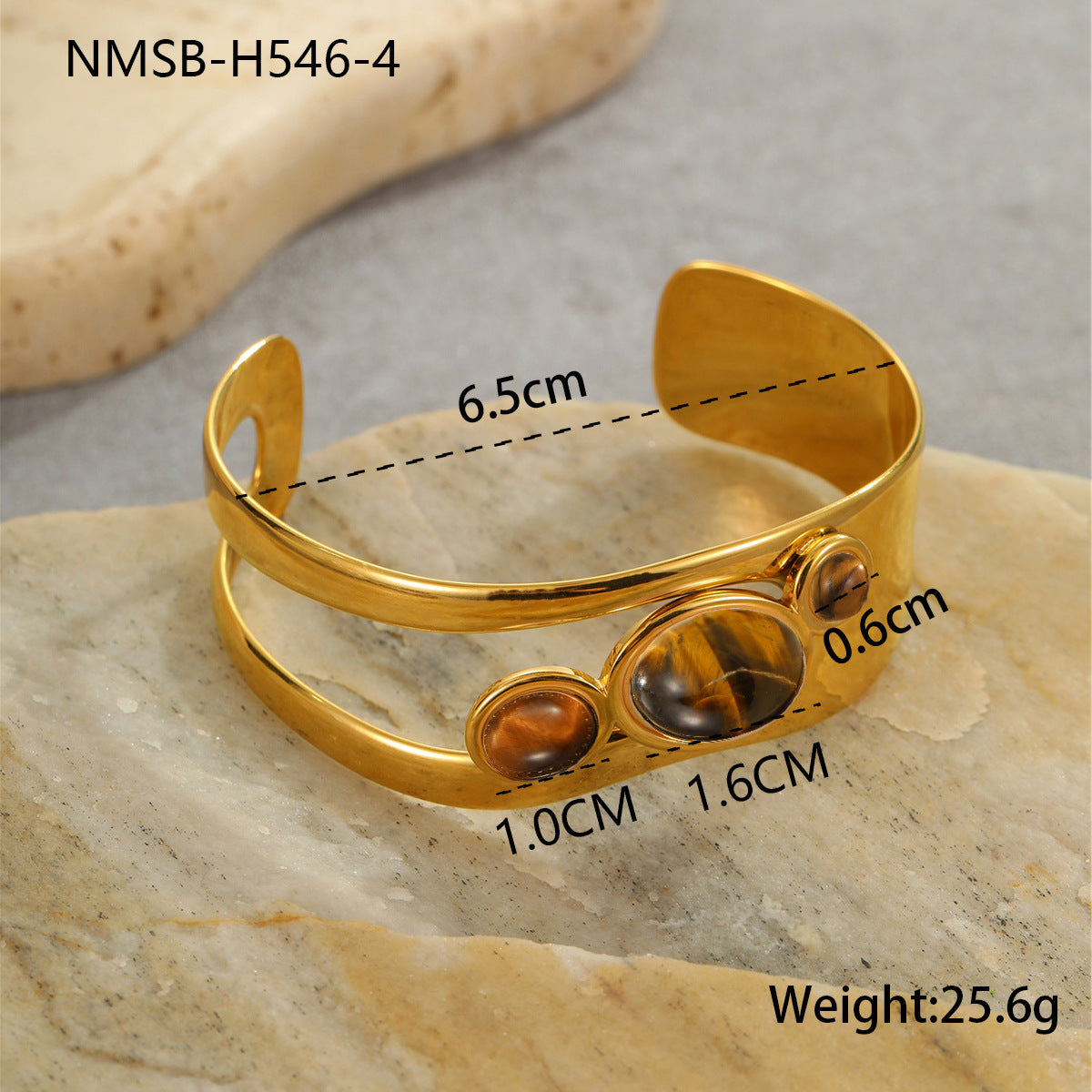 Stainless Steel Open Wide Bracelet