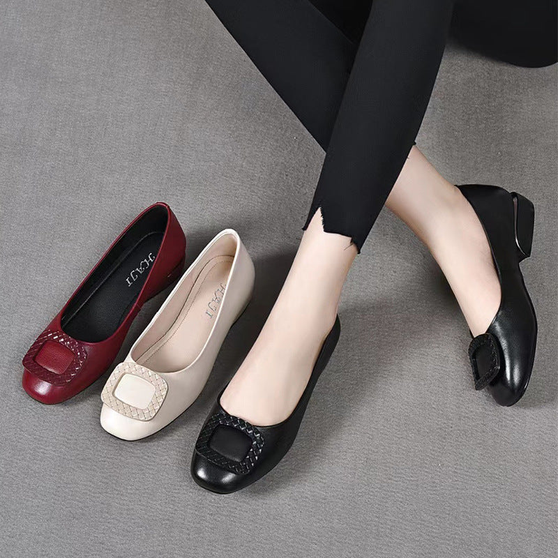 Soft Leather Beef Tendon Soft Bottom Leather Shoes