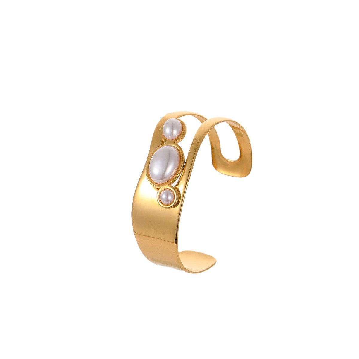 Stainless Steel Open Wide Bracelet