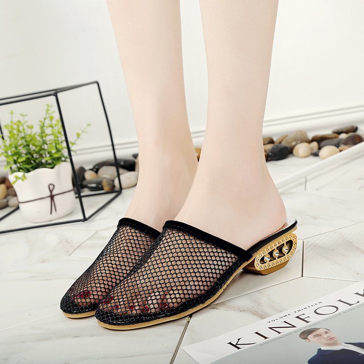 Women's Summer New Hollow Breathable Mesh Slippers