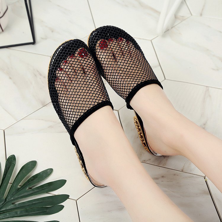 Women's Summer New Hollow Breathable Mesh Slippers