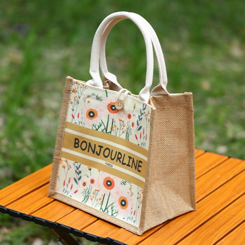 Fashion Personalized Tote Linen Bag Women