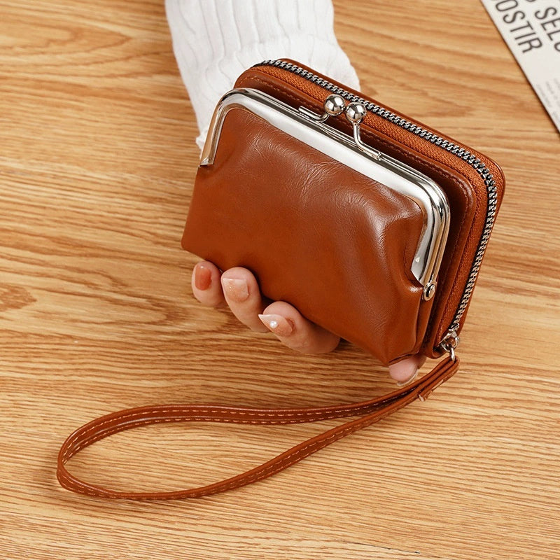 New Wallet Women's Cross-border Bag Women's Buckle Coin Purse