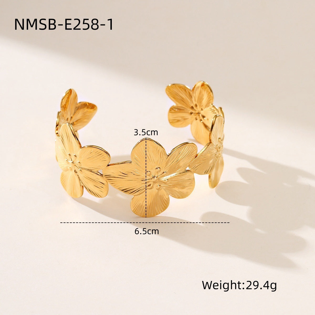 Stainless Steel Open Wide Bracelet